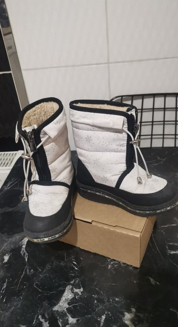 Kız Çocuk Beyaz Sokak Stili Botlar - Görsel 4