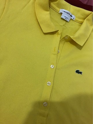36 Beden sarı Renk Lacoste orijinal tişört