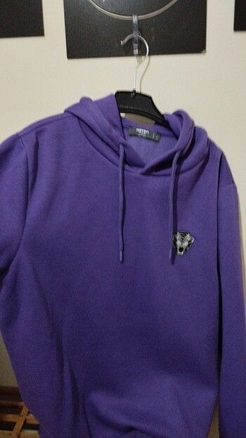 m Beden mor Renk Mor üniversitesi sweatshirt
