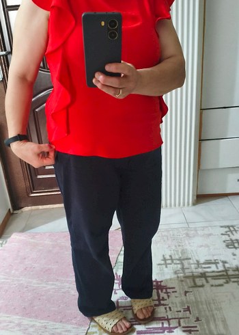Kırmızı Kısa Kollu Tişört