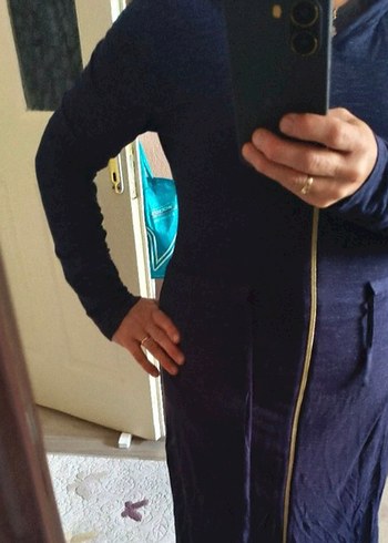 Lacivert Uzun  tunik - Görsel 5