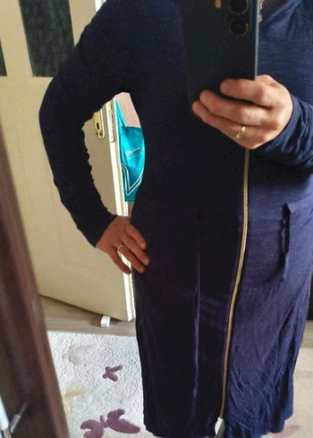 Lacivert Uzun  tunik - Görsel 3