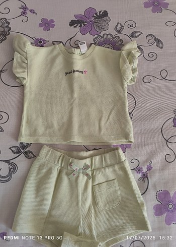 LC Waikiki Bebek Kız Fırfırlı Takım
