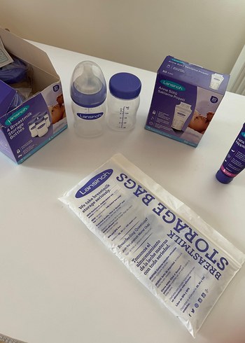 Mor Lansinoh Göğüs Pompası ve Saklama Seti - Görsel 5