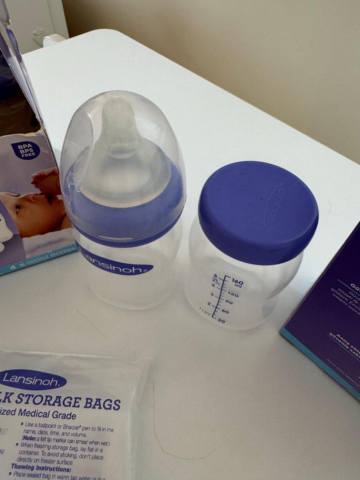 Mor Lansinoh Göğüs Pompası ve Saklama Seti - Görsel 2