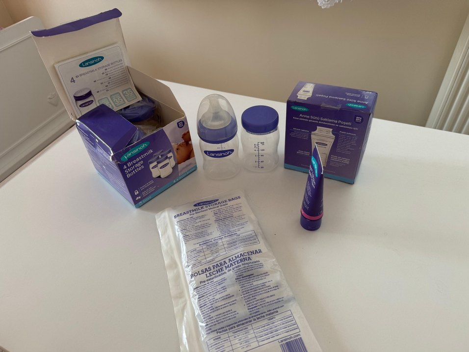 Mor Lansinoh Göğüs Pompası ve Saklama Seti - Görsel 4