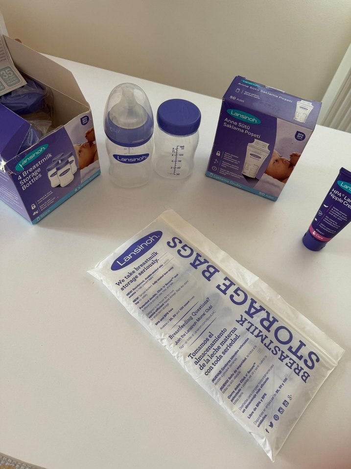 Mor Lansinoh Göğüs Pompası ve Saklama Seti - Görsel 5