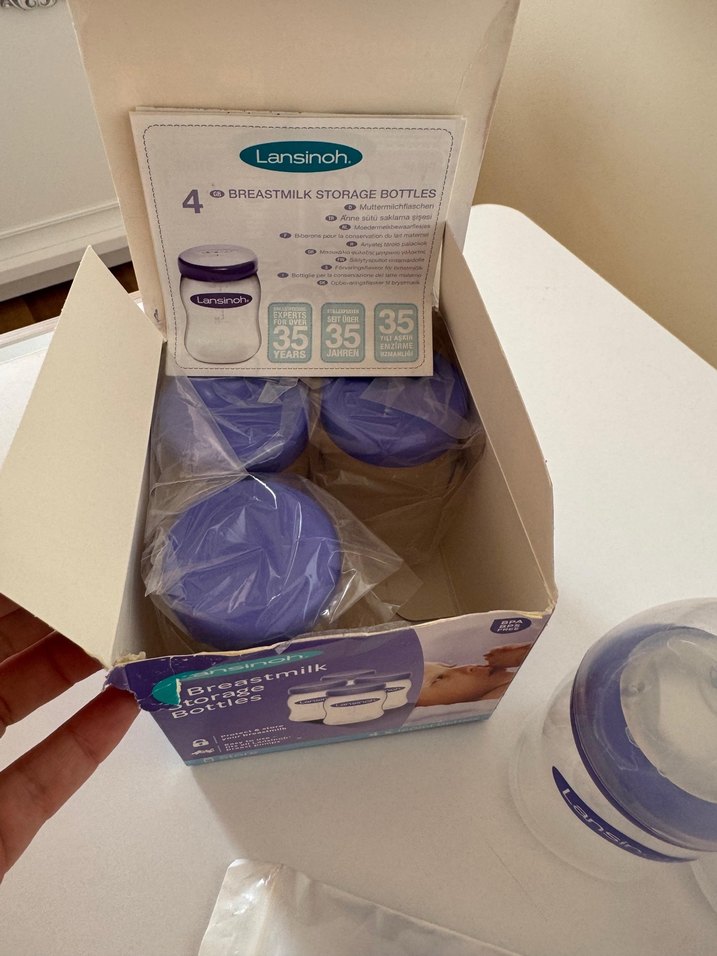 Mor Lansinoh Göğüs Pompası ve Saklama Seti - Görsel 3