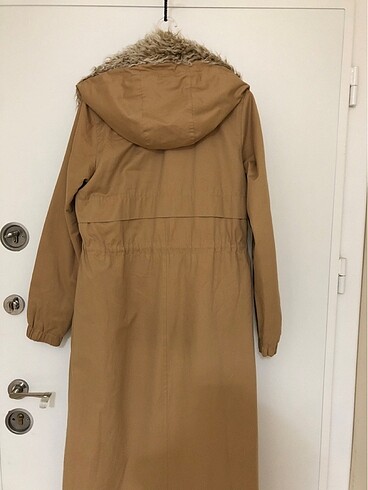 Uzun kanvas mont - Görsel 4