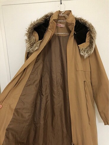 Uzun kanvas mont - Görsel 7