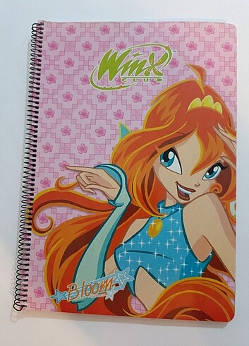 Winx'li büyük boy 72 yaprak çizgili defter #winx #winxclub #winx