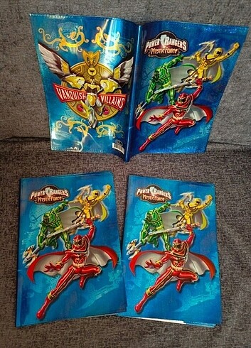  Beden Power Rangers'lı büyük boy, hazır defter kapları. Adet 25 tl #p