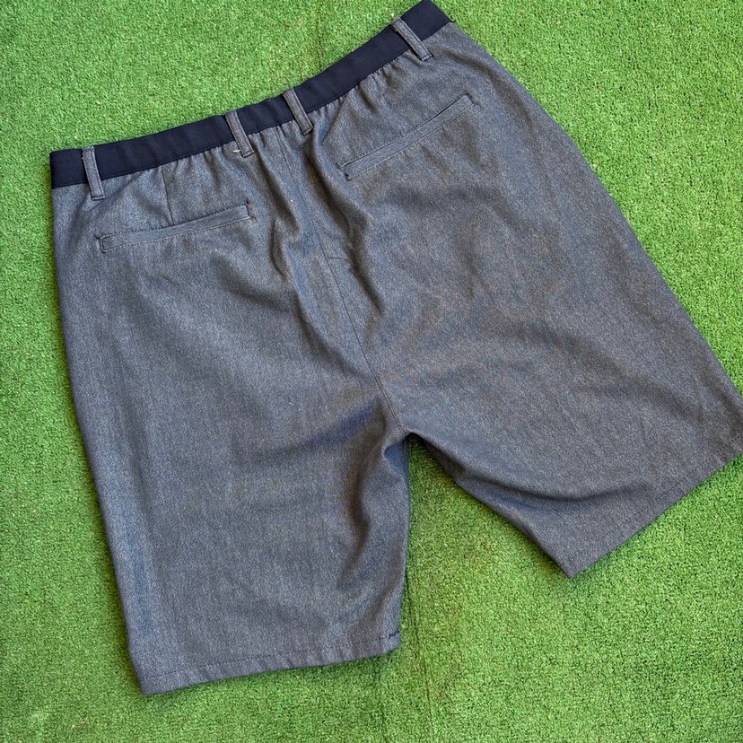 Düğmeli Gri Erkek Midi Denim Şort - Görsel 3