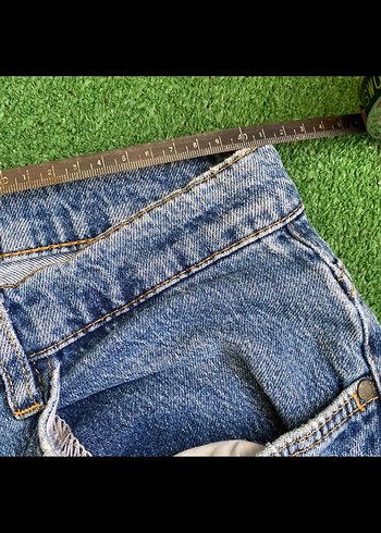 Gri Denim Regular Fit Midi Jean - Görsel 3