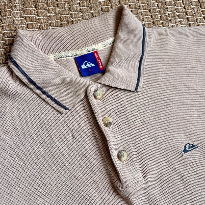 Bej Kısa Kollu Polo Tişört - Görsel 3