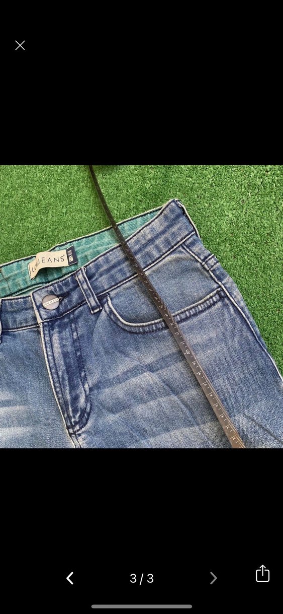 Erkek Açık Mavi Kemerli Kısa Denim Şort - Görsel 3