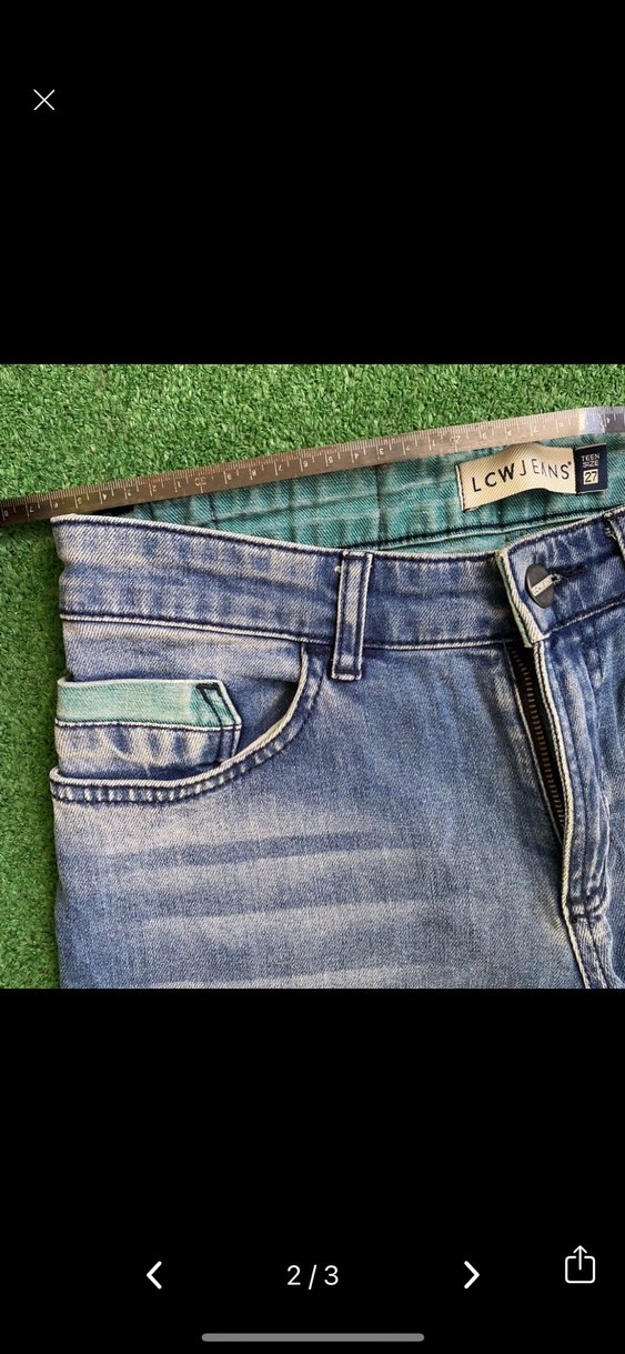 Erkek Açık Mavi Kemerli Kısa Denim Şort - Görsel 2