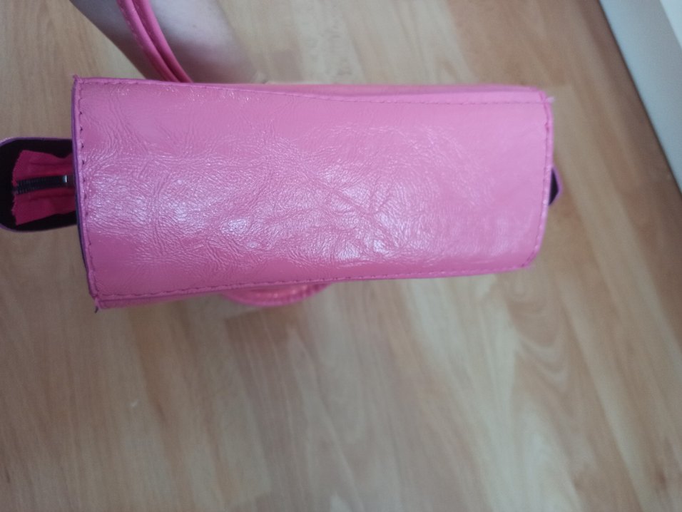 Pembe küçük mini el çantası - Görsel 4