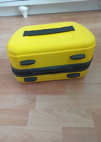 sarı el bavul valiz - Görsel 6