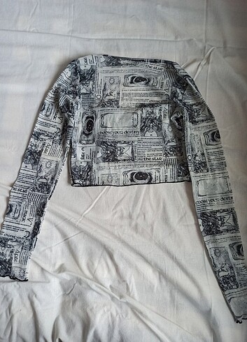 Bershka Gotik tül crop