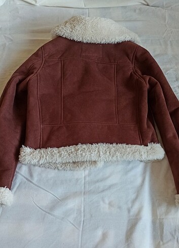 Pull and Bear Pull&bear kahve peluş ceket