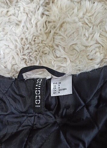 m Beden siyah Renk H&m siyah parka kaban mont