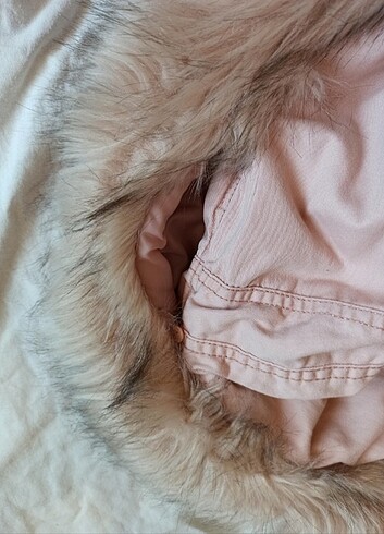 xs Beden ten rengi Renk Bershka pembe parka mont