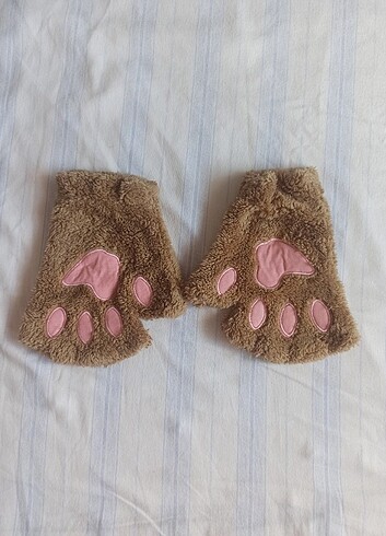Peluş kedi eldiven