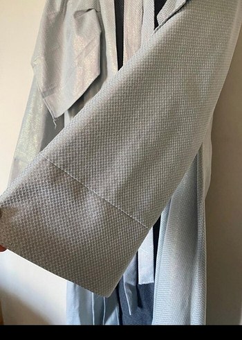 Uzun Gri Kadın Sabahlık - Görsel 6