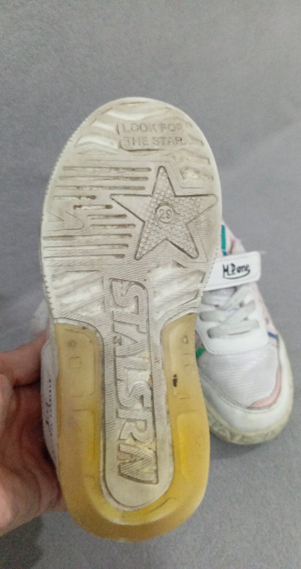 Kız Çocuk Beyaz Bağcıklı Velcro Spor Ayakkabı - Görsel 2