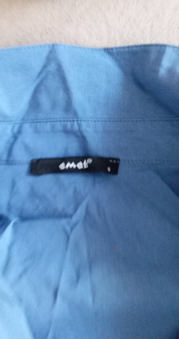 Düğmeli Mavi Denim Kadın Gömlek - Görsel 4