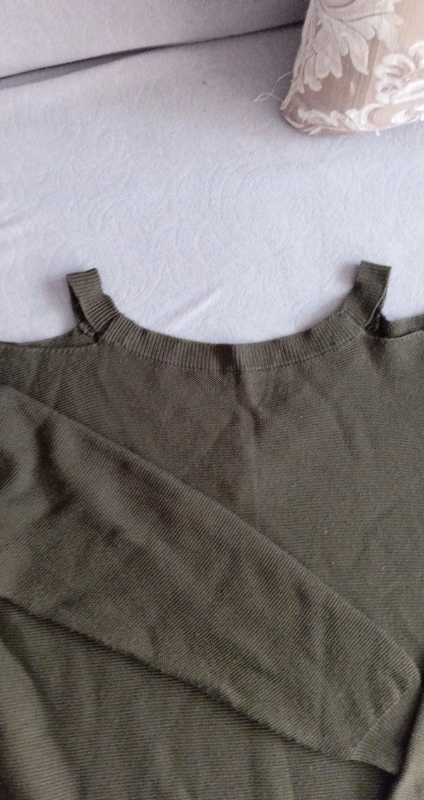 Kadın Kahverengi Uzun Kollu Bisiklet Yaka Kazak - Görsel 2