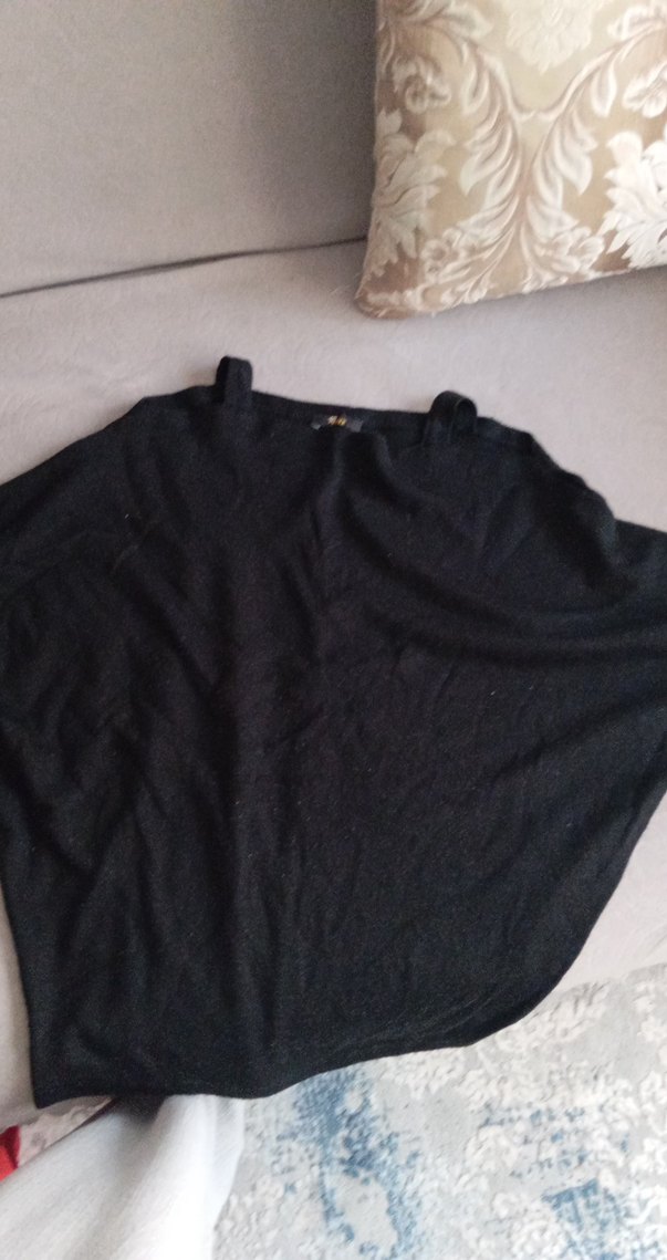 Siyah Örgü Kadın Boğazlı Kazak - Görsel 2