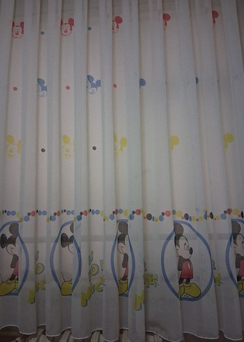 Pastel Renkli Baskılı Perde - Görsel 2