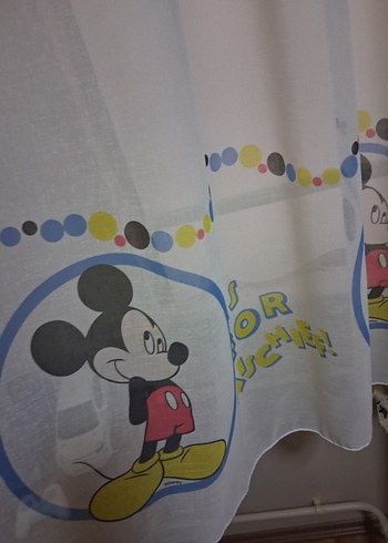 Pastel Renkli Baskılı Perde - Görsel 4