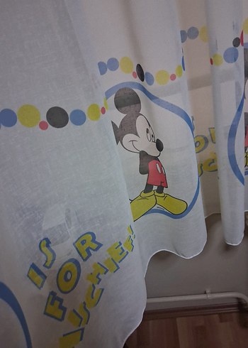 Pastel Renkli Baskılı Perde - Görsel 3