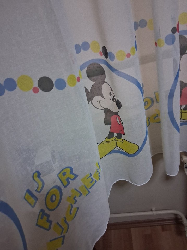 Pastel Renkli Baskılı Perde - Görsel 3