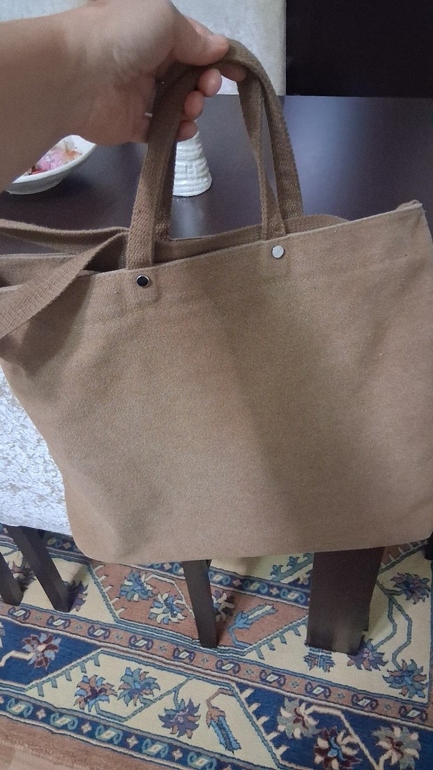 Bej Süet Tote Çanta — görsel 3/6