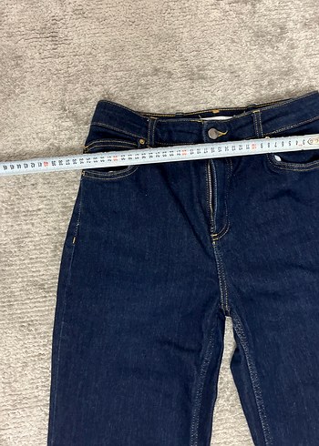 36 Beden Kadın Lacivert Midi Denim Jean