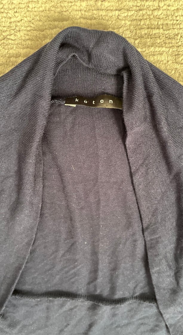 Mavi Detaylı Kadın Spor Atlet ve ince triko Cepken - Görsel 4