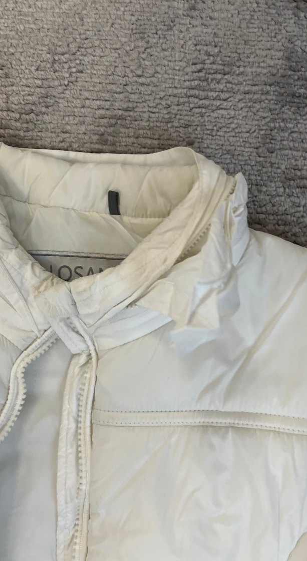 Beyaz Fermuarlı Kolsuz Kız çocuk Yelek - Görsel 3