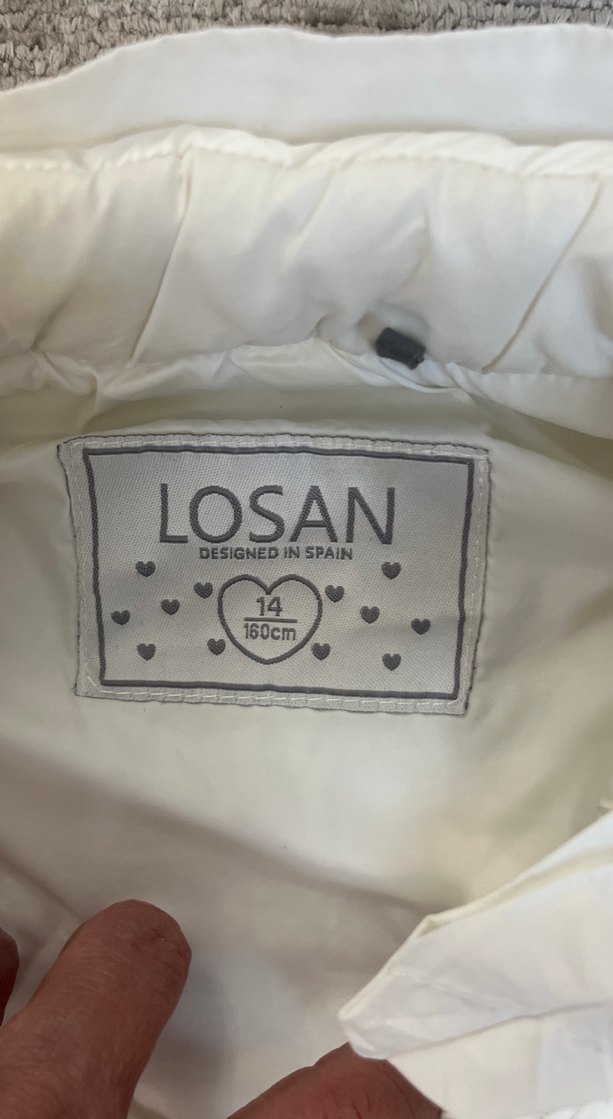 Beyaz Fermuarlı Kolsuz Kız çocuk Yelek - Görsel 4