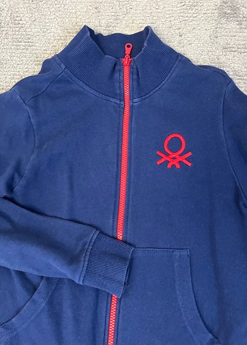 Mavi Fermuarlı Erkek çocuk Sweatshirt - Görsel 3