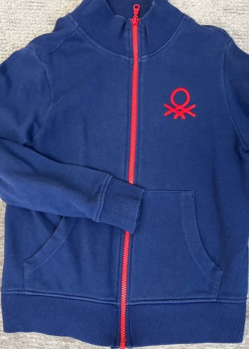 Mavi Fermuarlı Erkek çocuk Sweatshirt - Görsel 2