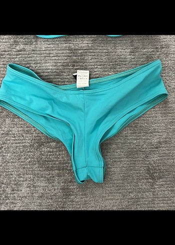 13-14 ya da xs Turkuaz Mini Straplez Bikini Takımı - Görsel 3