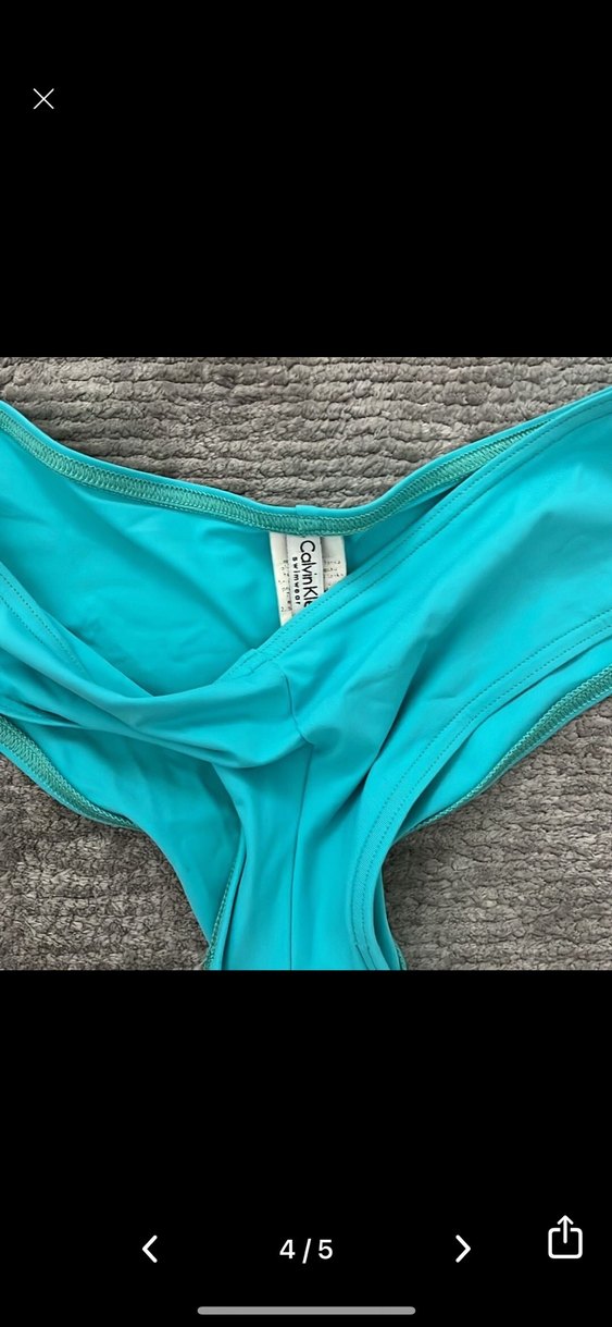 13-14 ya da xs Turkuaz Mini Straplez Bikini Takımı - Görsel 4