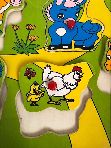 Beden Renk Küçük çocuklar için tutma yeri olan hayvan puzzle