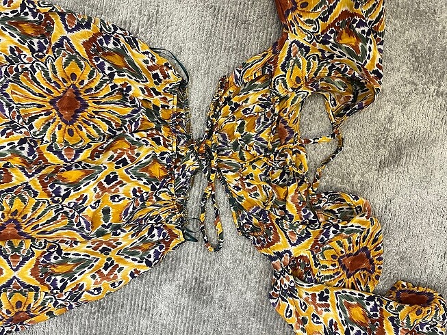 Zara beli açık elbise - Görsel 6