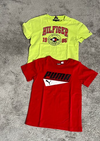 Kırmızı Puma Baskılı Erkek Tişörtü