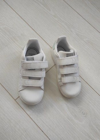 Kız Çocuk Beyaz Cırt Cırtlı Spor Ayakkabı - Görsel 5